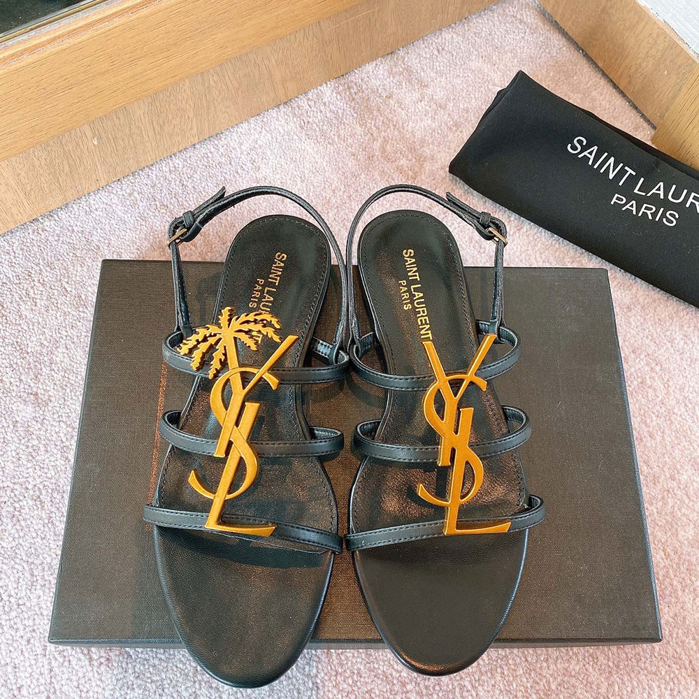 Saint Laurent YSL Open-toe Fashion Goes With Everything Slide Sandal (Replica)