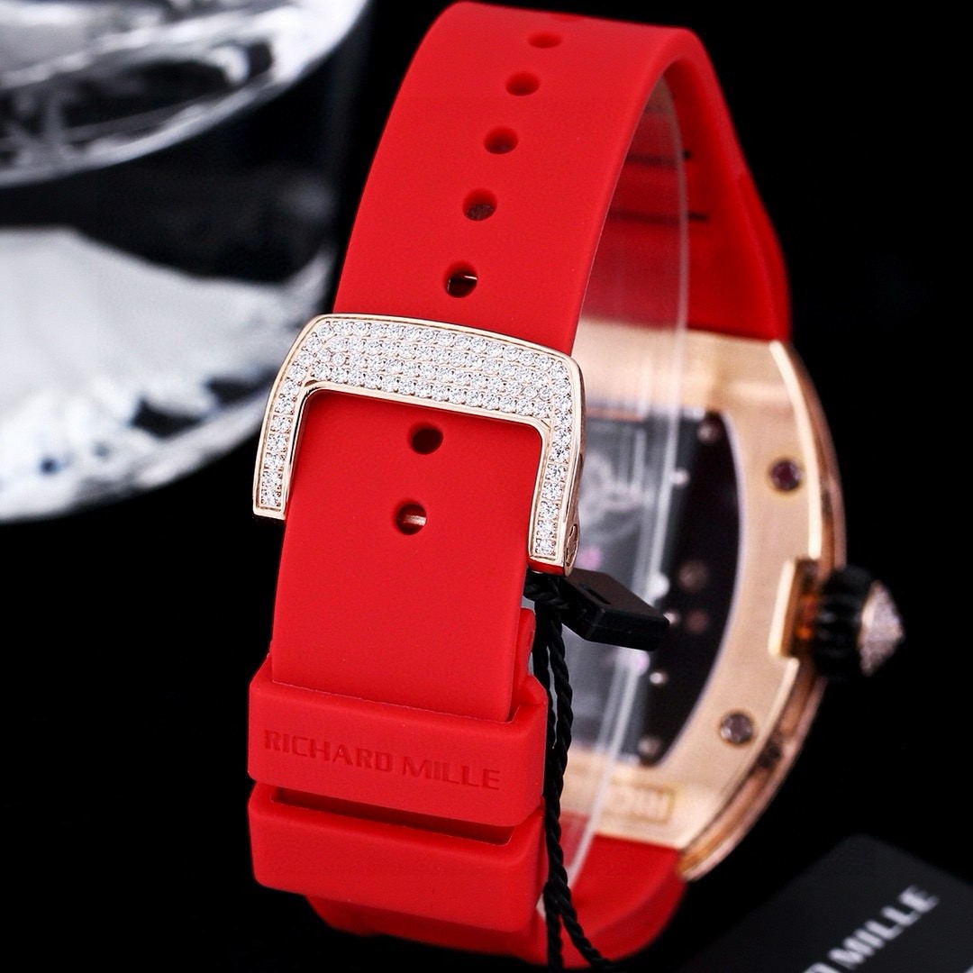 TOP Richard Mille RM51-02 Watch Strap- Red