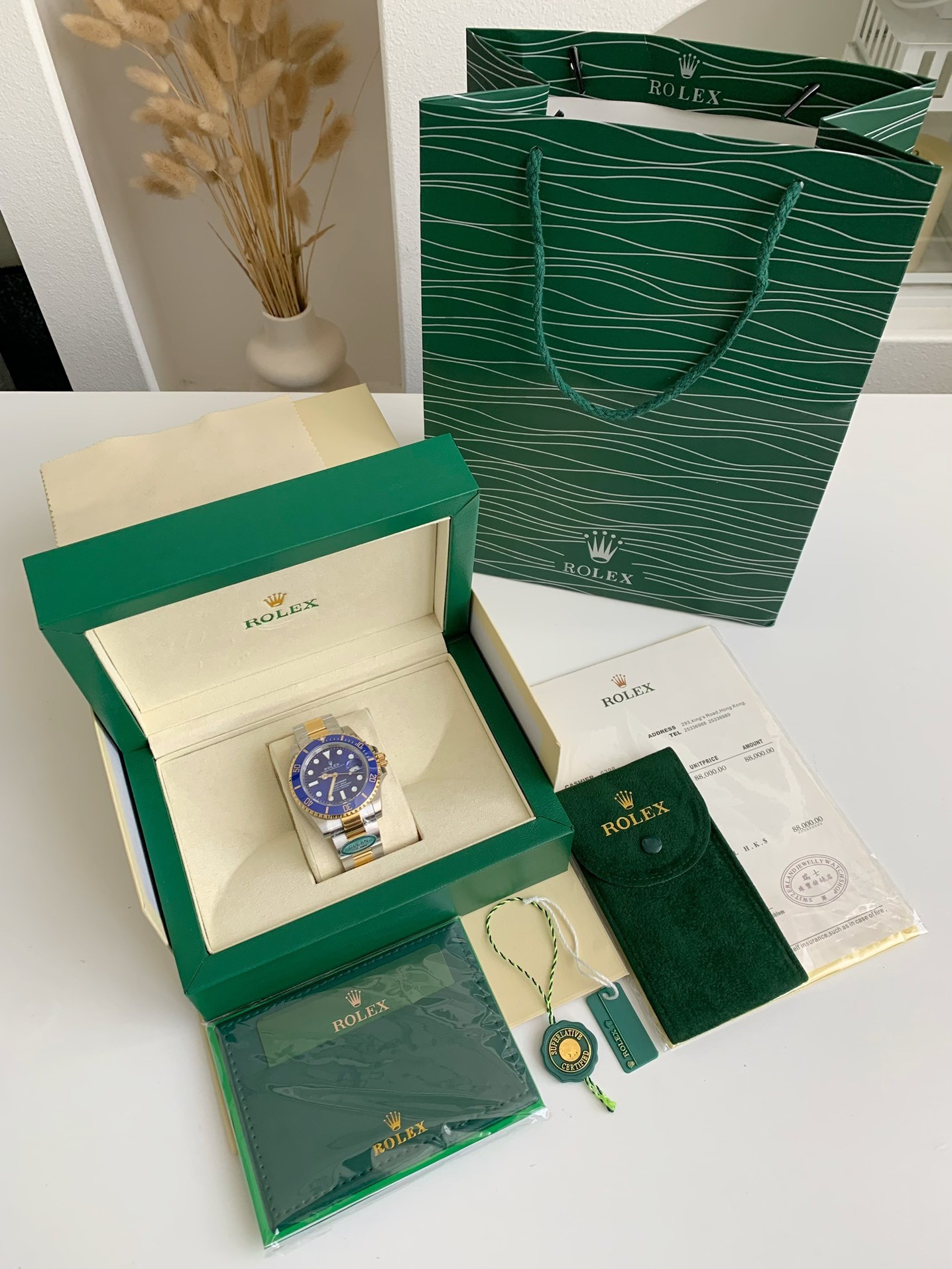 Rolex Submariner Gold Blue Water Ghost Watch