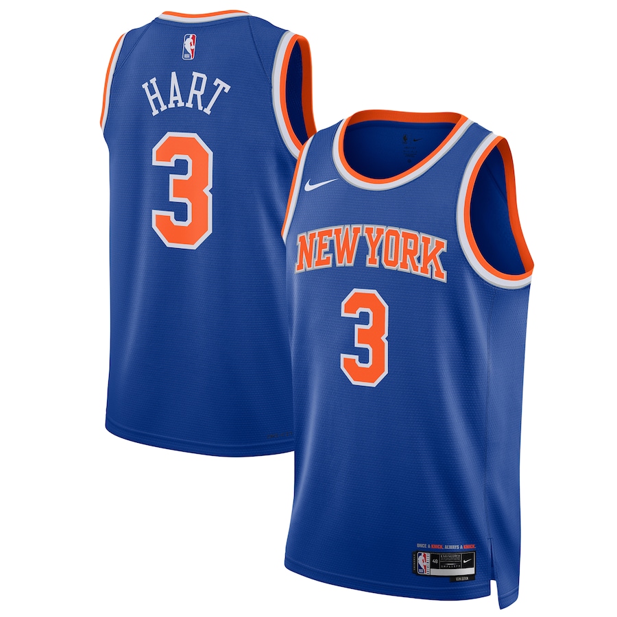 Josh Hart New York Knicks Blue Icon Edition Swingman Jersey