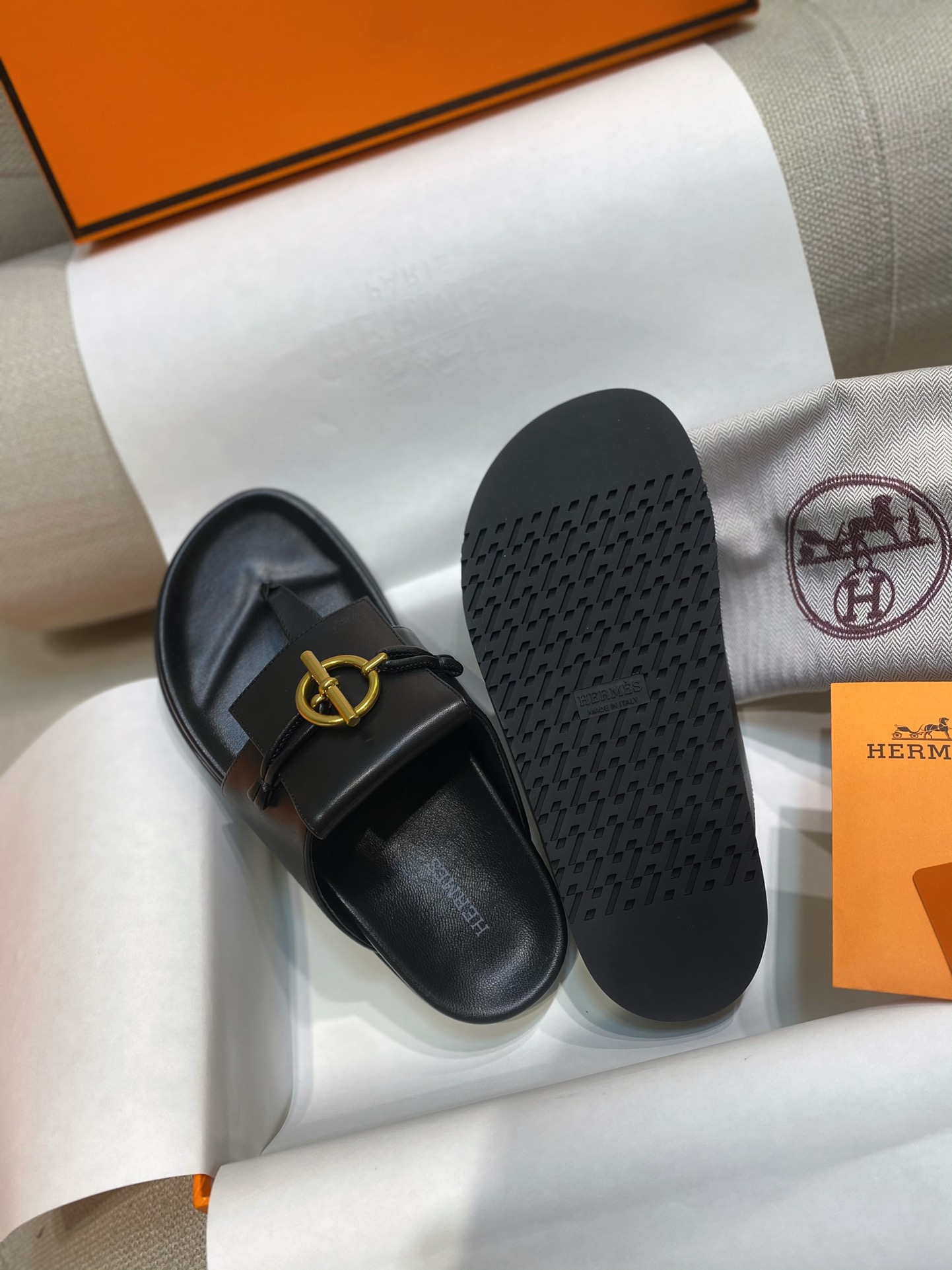 TOP HERMES Joyce Sandals Slippers- 2 Colour