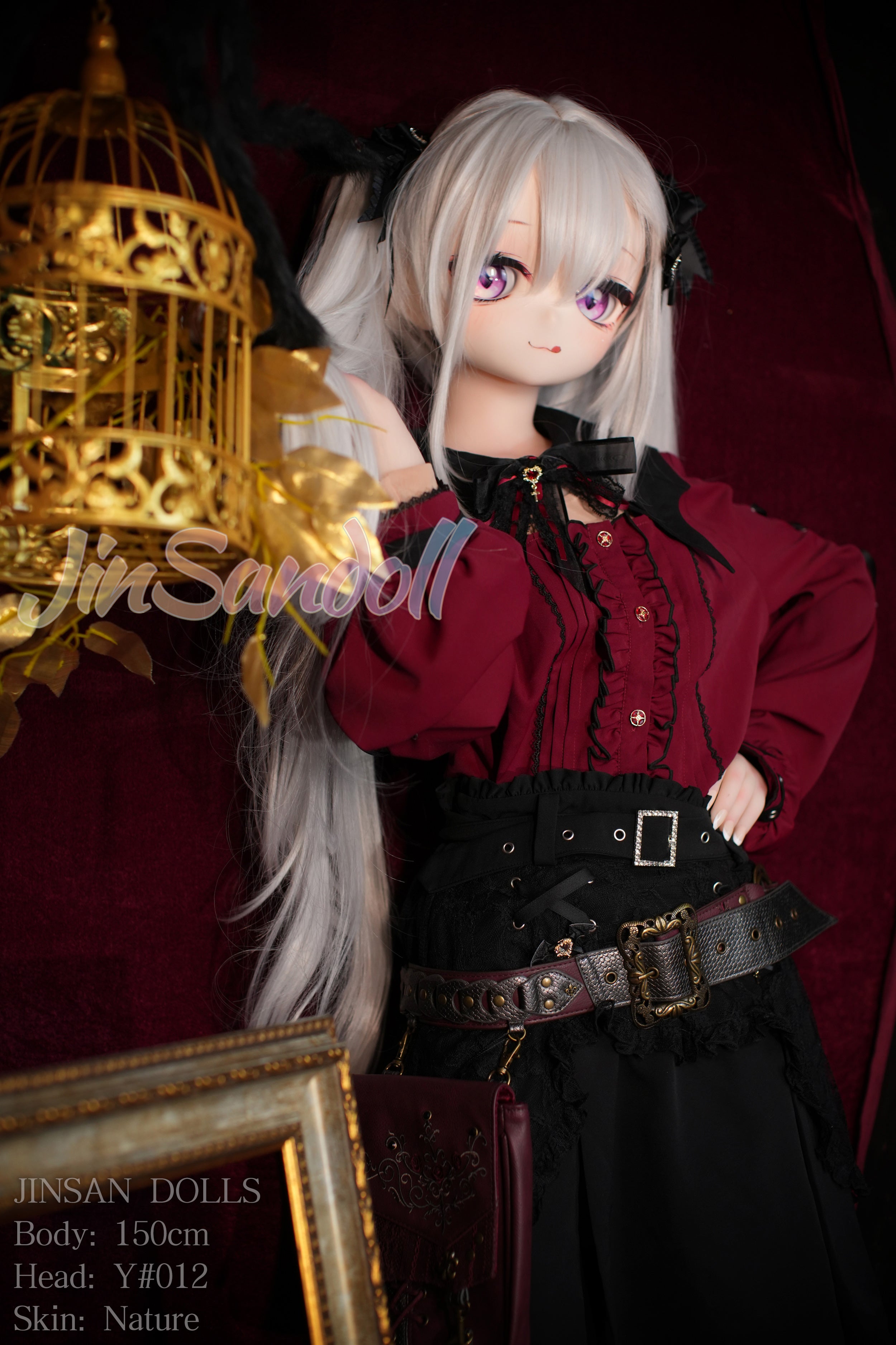150cm/4ft11 A-cup Anime TPE Sex Doll with #Y012 Head