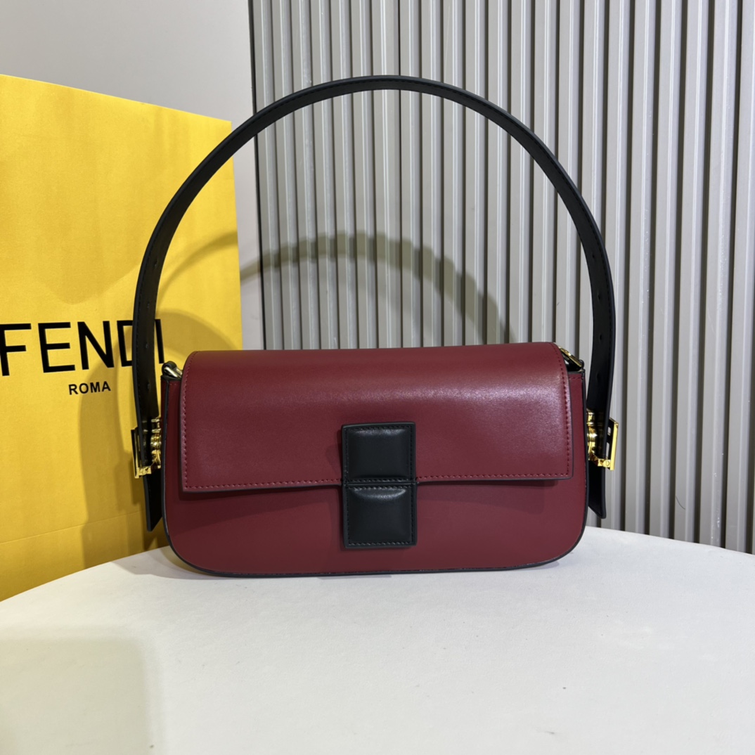TOP FENDI Cowhide Material Baguette Bags - 28×15×7cm - 3 Colors