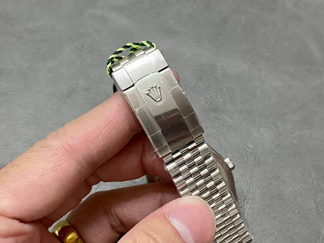 TOP ROLEX Purple Dial Watch 36mm - Sliver