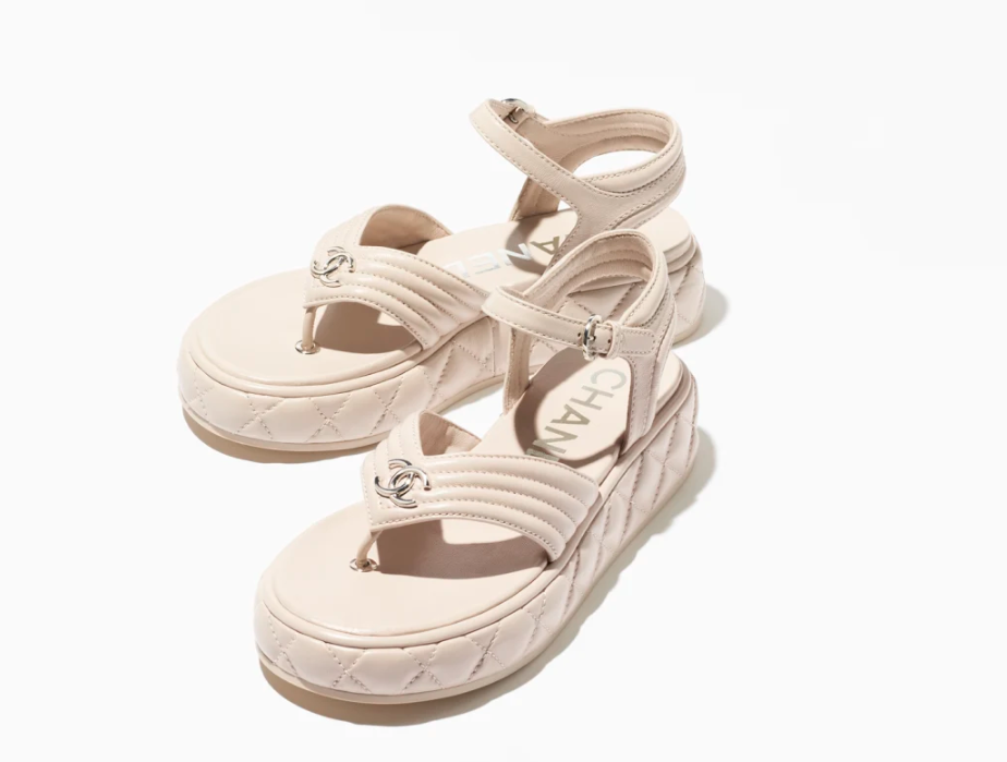 TOP CHANEL  Sandals - Beige