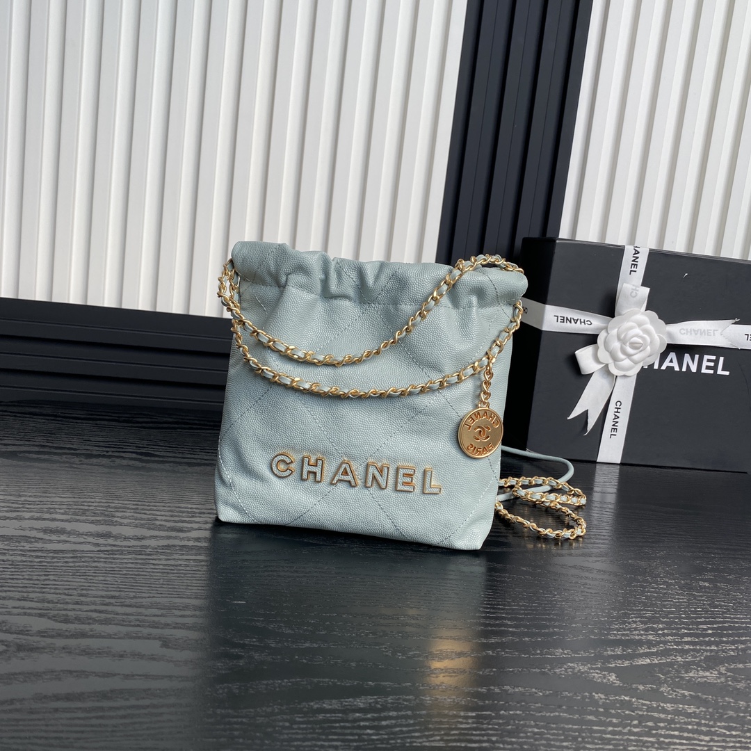 TOP CHANEL 24K 22 Bag mini 20cm - 2 Color
