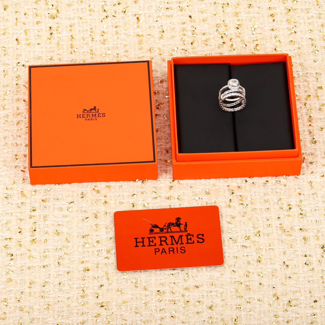 TOP HERMES Diamond Rings