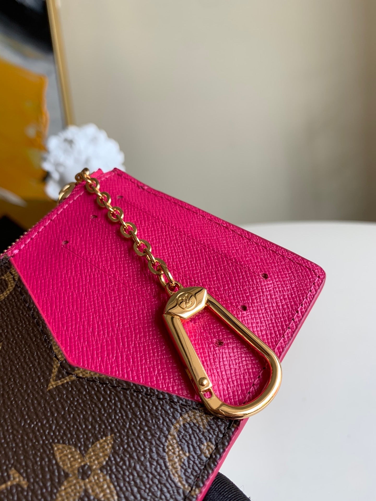 TOP Louis Vuitton LV LV Compact Key Wallet - Monogram