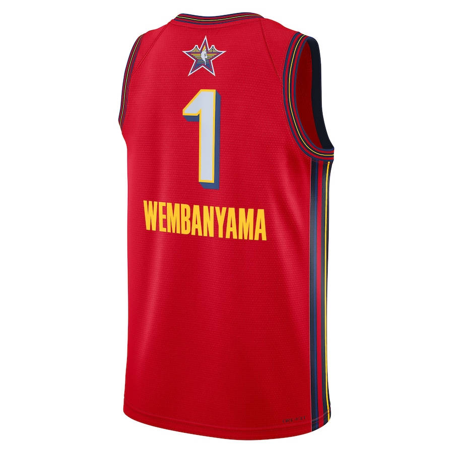 Victor Wembanyama NBA 2025 All-Star Game Men's Custom Jersey - Red