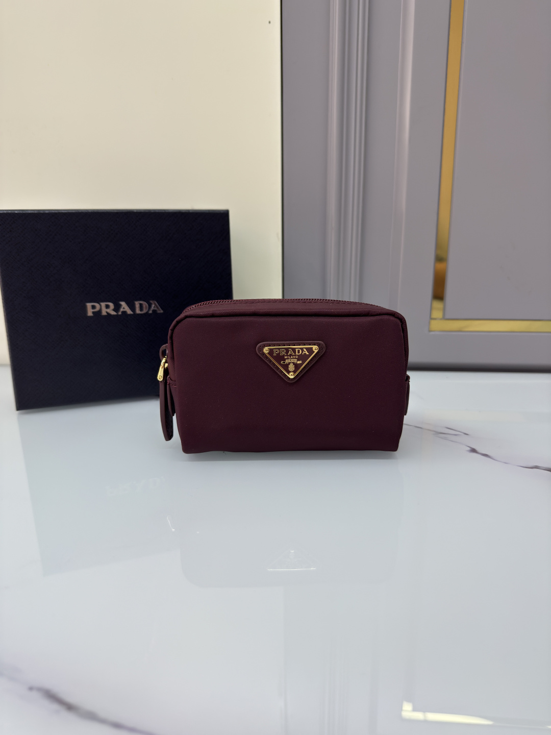 TOP PRADA Nylon Clutch 12x8x3.5cm - 7 Colors