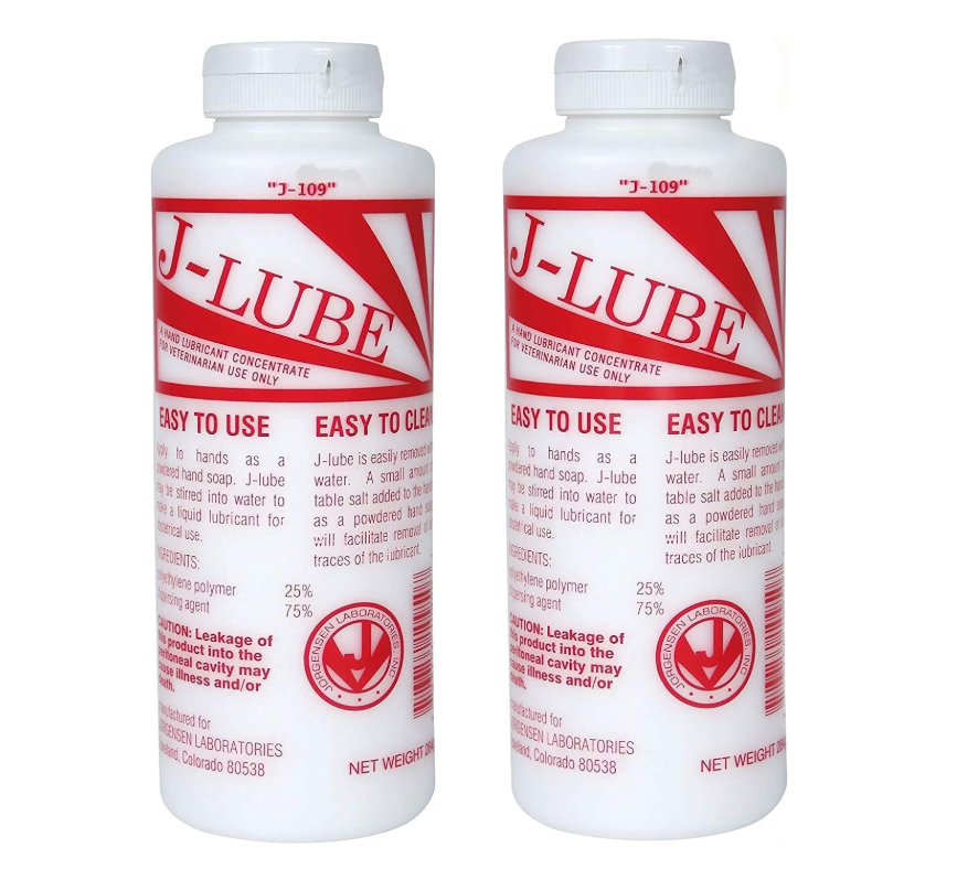 J-Lube® Powder Lubricant 10oz Veterinary & Obstetrical Lubricant
