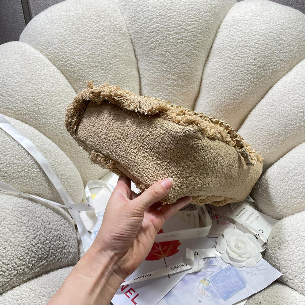 Chanel Large Crochet Flap Shoulder Bag  (Replica)