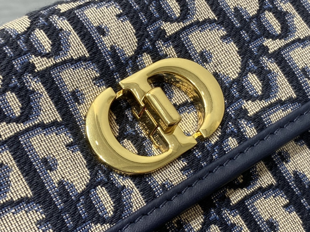 TOP Christian Dior Caro Mini Bag 18×12×5.5cm - Navy Blue