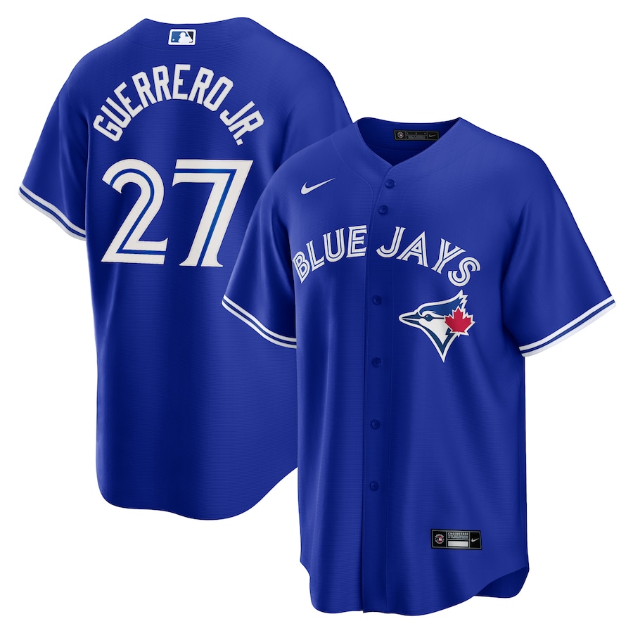 Men's Toronto Blue Jays Vladimir Guerrero Jr. #27 Blue Alternate Replica Player Jersey