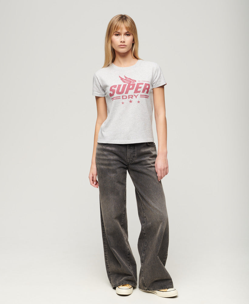 Acrhive Kiss Printed T-Shirt | Flake Grey Marle