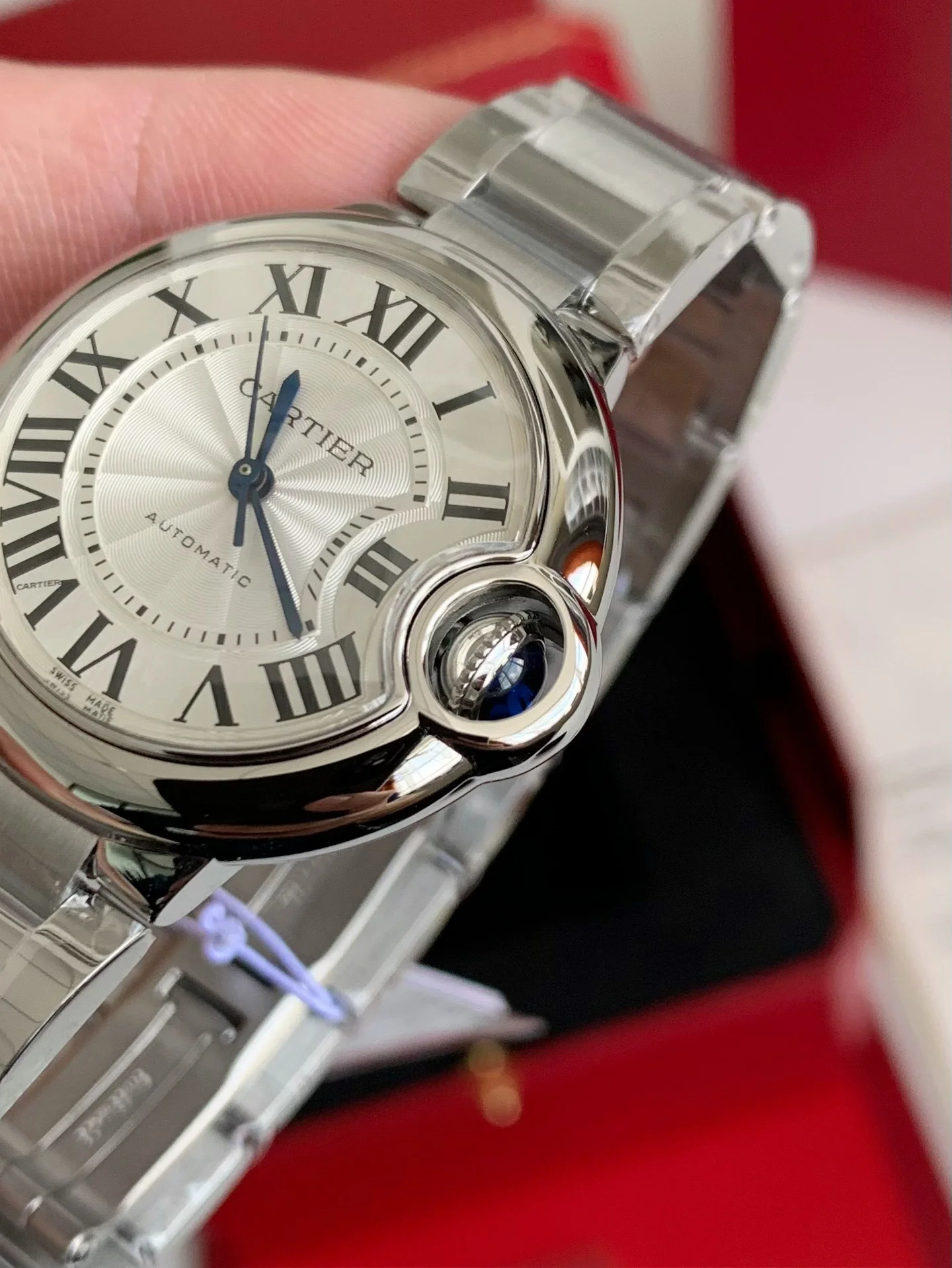 Women Automatic Mechanical Wrist Watch, Roman Numeral Dial Stainless Steel Bracelet Wristwatch, Luxury Round Case Business Casual Ladies Timepiece