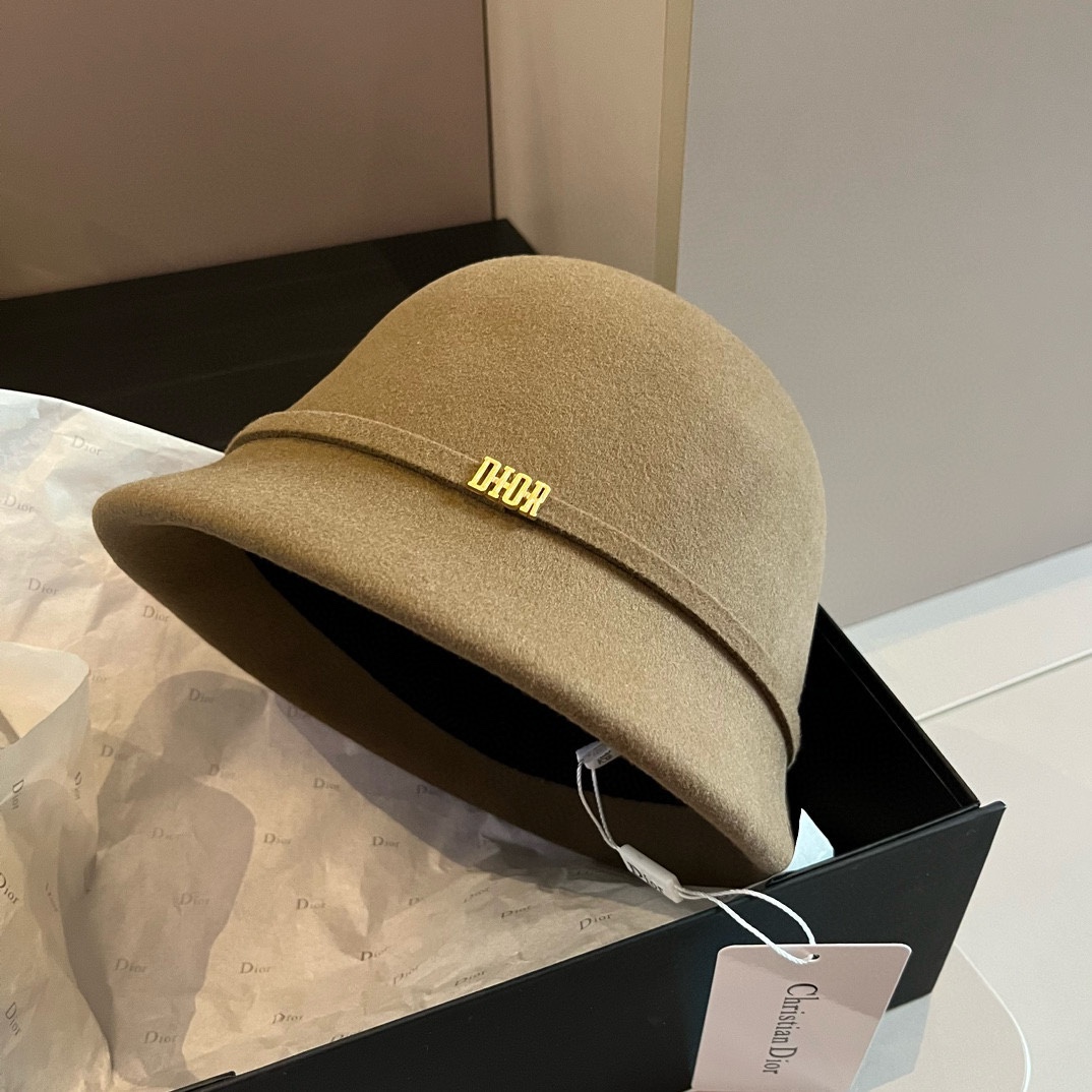 TOP Christian Dior Wool Hat - Khaki