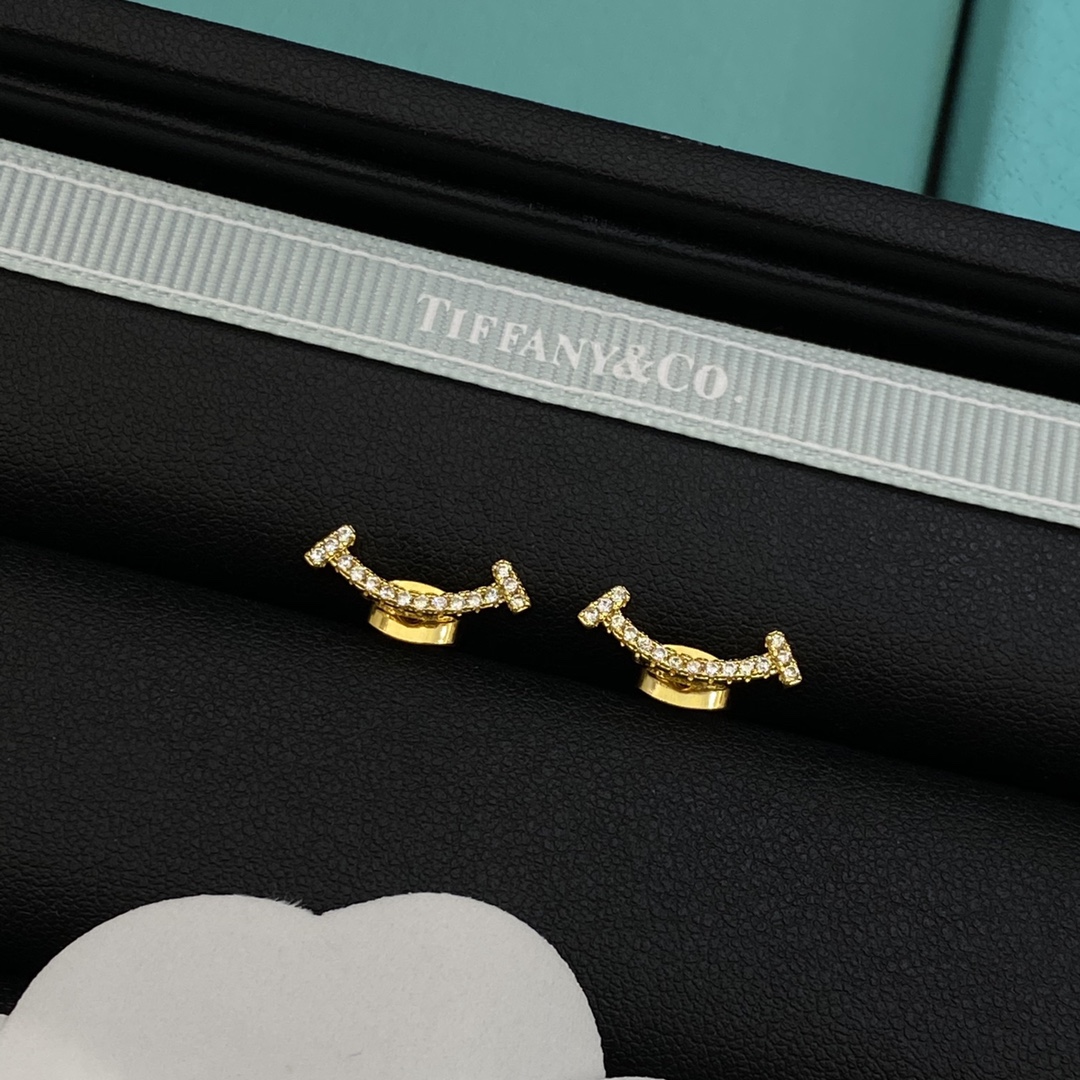 TOP Tiffany & Co. Smile Earrings - 2 Color