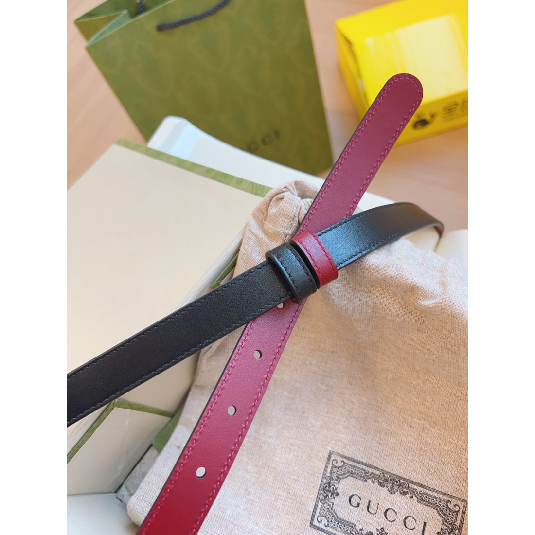 Gucci Classic Leather Women's Belt 20MM