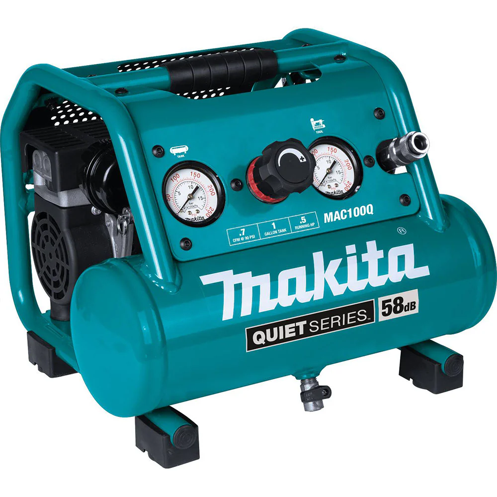 MAC100QK1 1/2 HP 1 Gallon Compact Electric Compressor Nailer Combo Kit