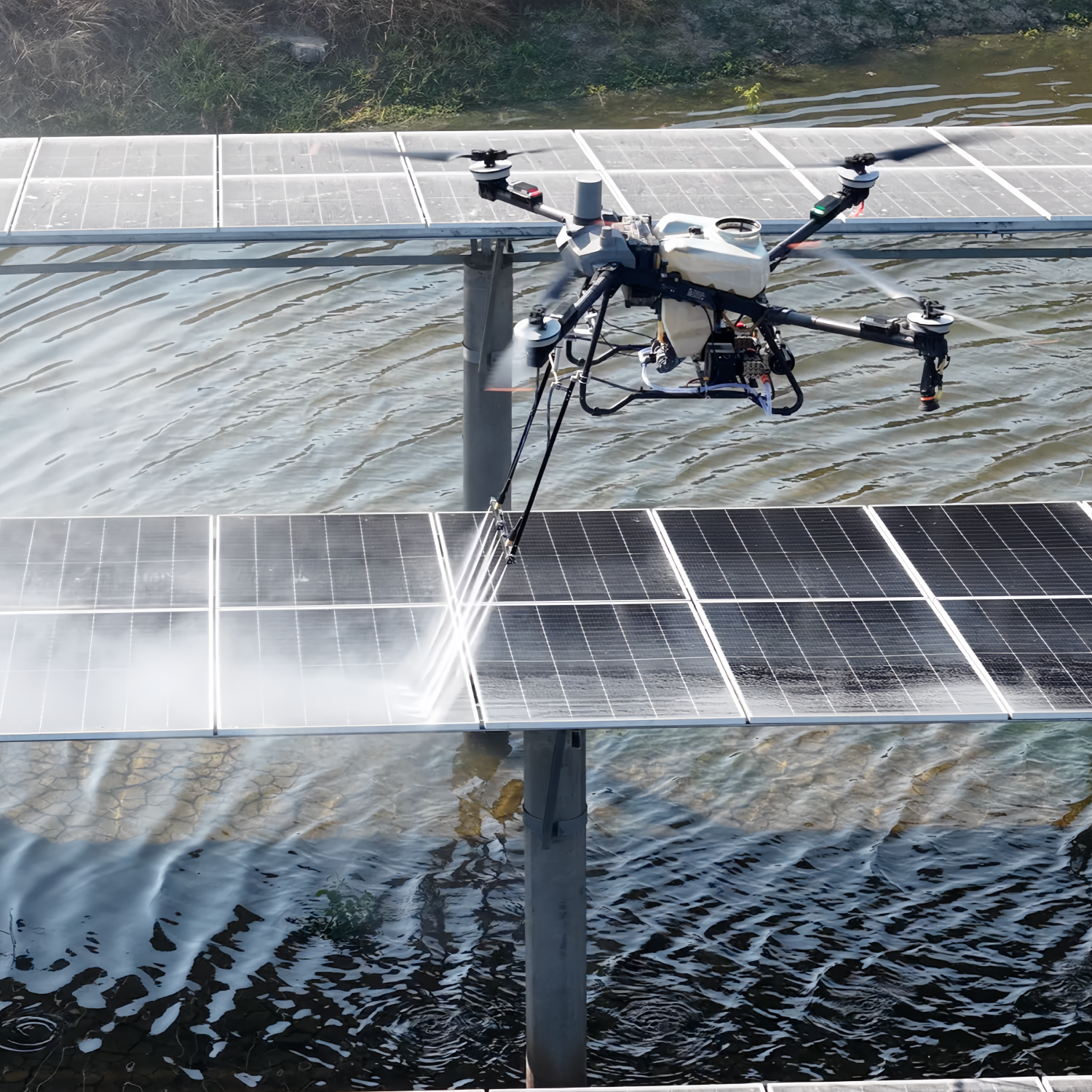 Solar Panel Cleaning Drone Parts for Solar Photovoltaic Panel High Pressure Cleaning Photovoltaic Solar Panels for Sale