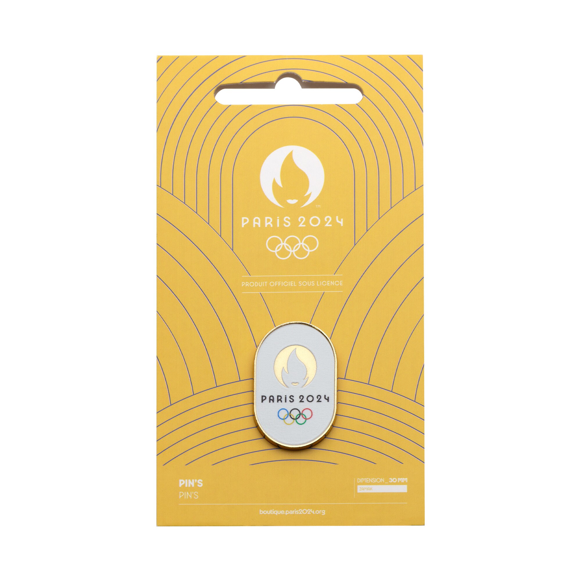 Paris 2024 Olympics Oval Pin Badge