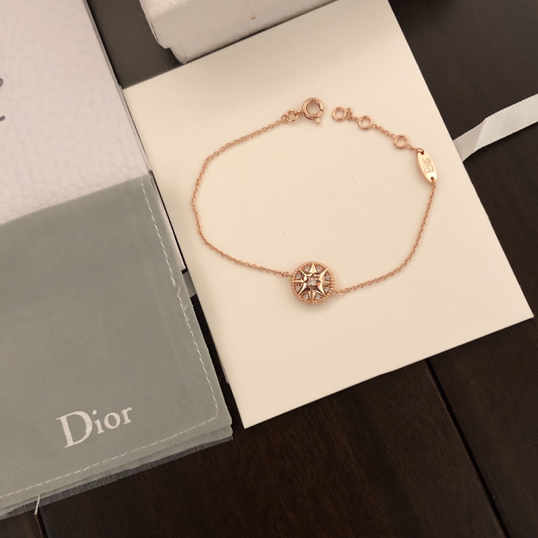 TOP Christian Dior Compass Bracelet/Necklace - Rose Gold