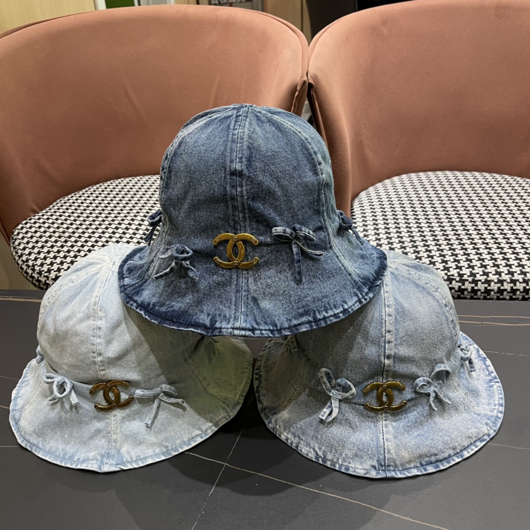 TOP CHANEL Cowboy Fisherman Hat - 3 Colour