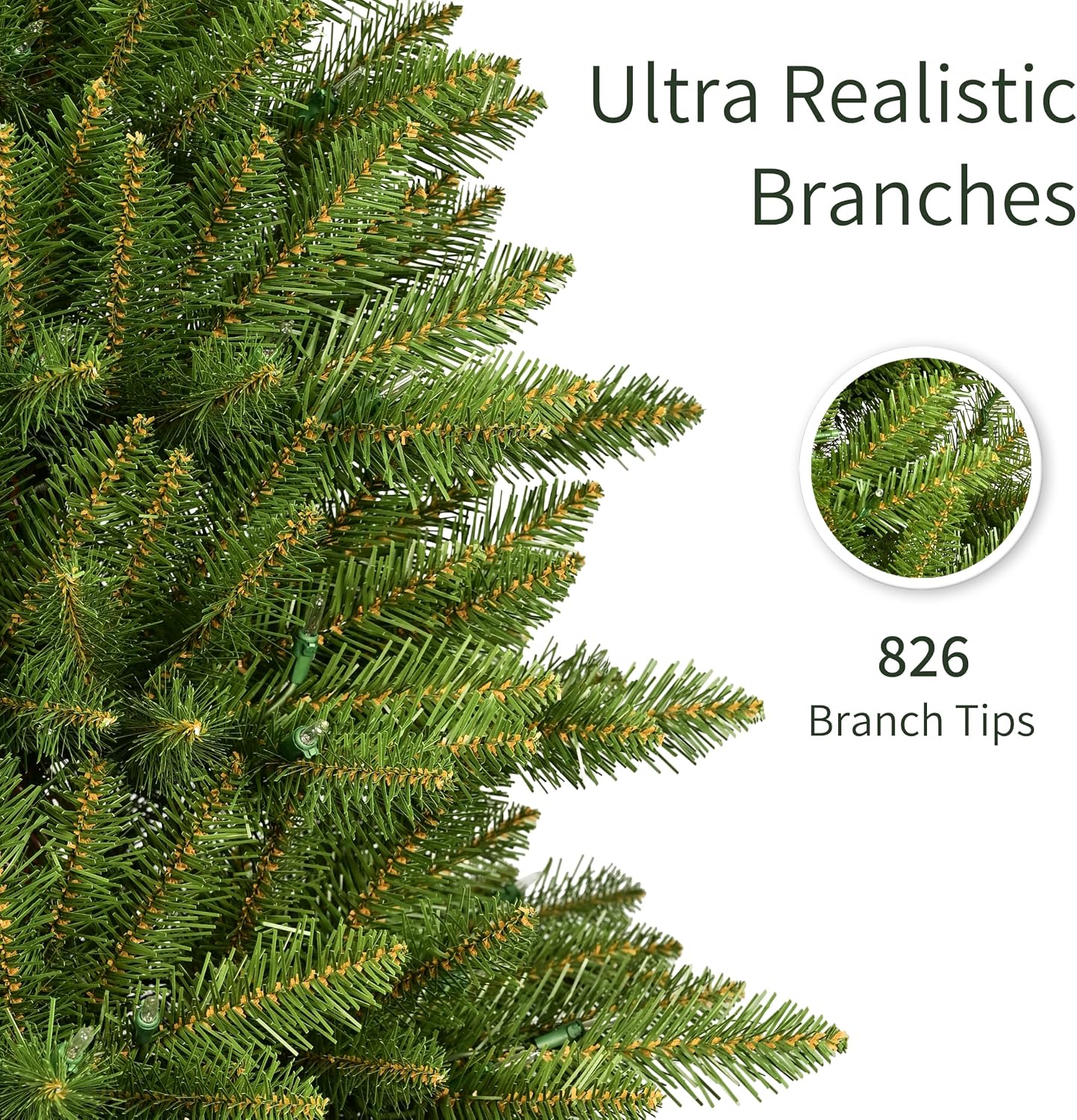 Puleo International Pre-Lit Fraser Fir Pencil Christmas Tree