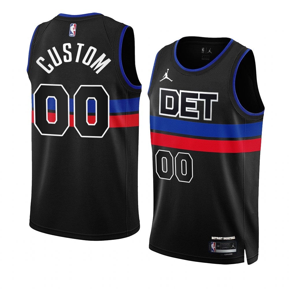 Custom Detroit Pistons 2022-23 Statement Jersey