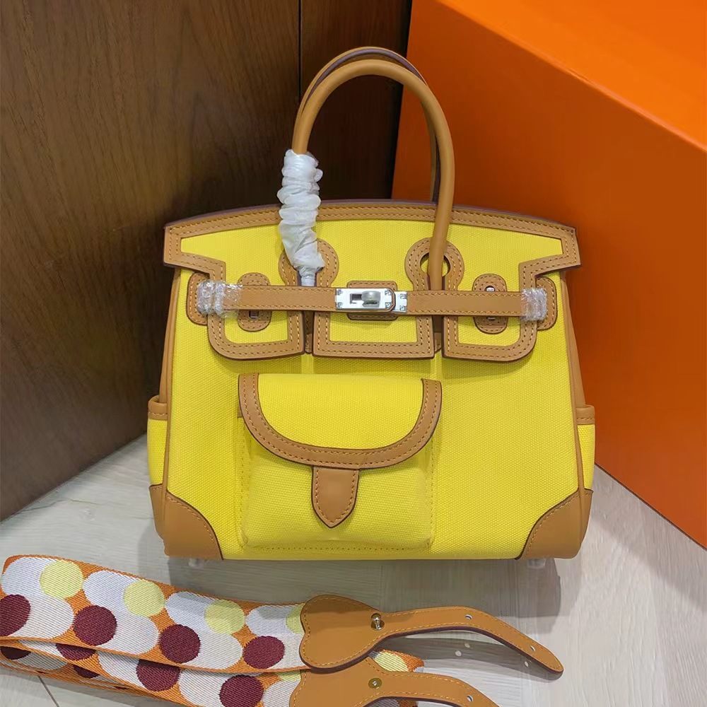 Hermès Birkin Cargo 25 Canvas Swift Bag Palladium Hardware(Replica)