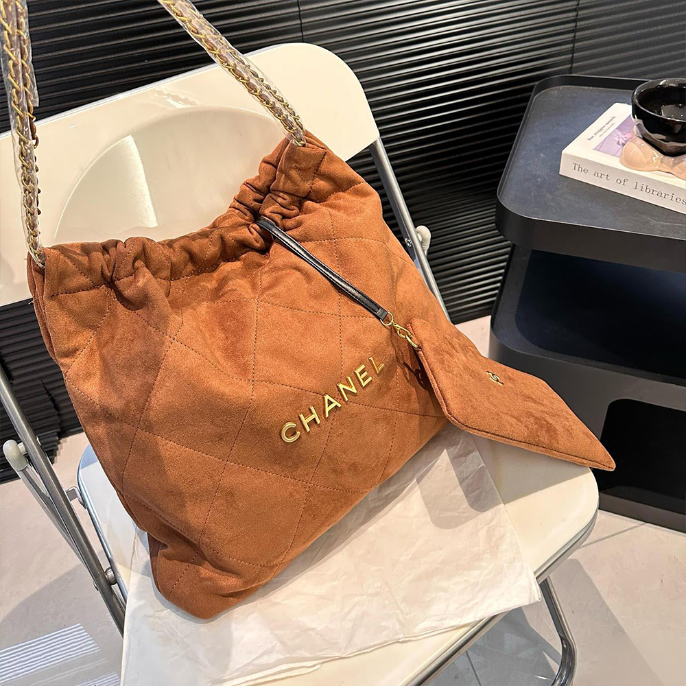 CHANEL 22bag Smal&Medium Suede Garbage HANDBAGShoulder Bag(Replica)