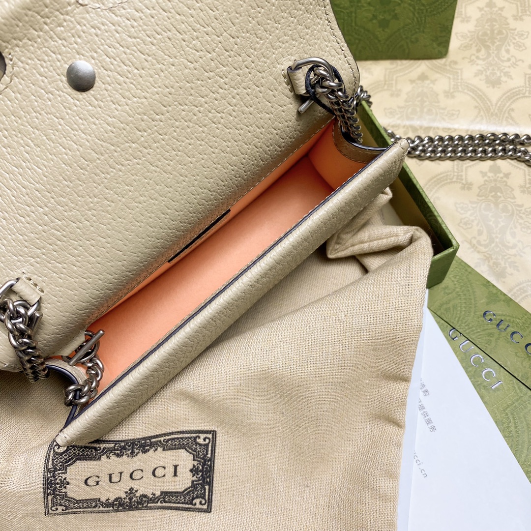 TOP GUCCI Dionysus Series GG Mini Handbag 16.5x10x4cm