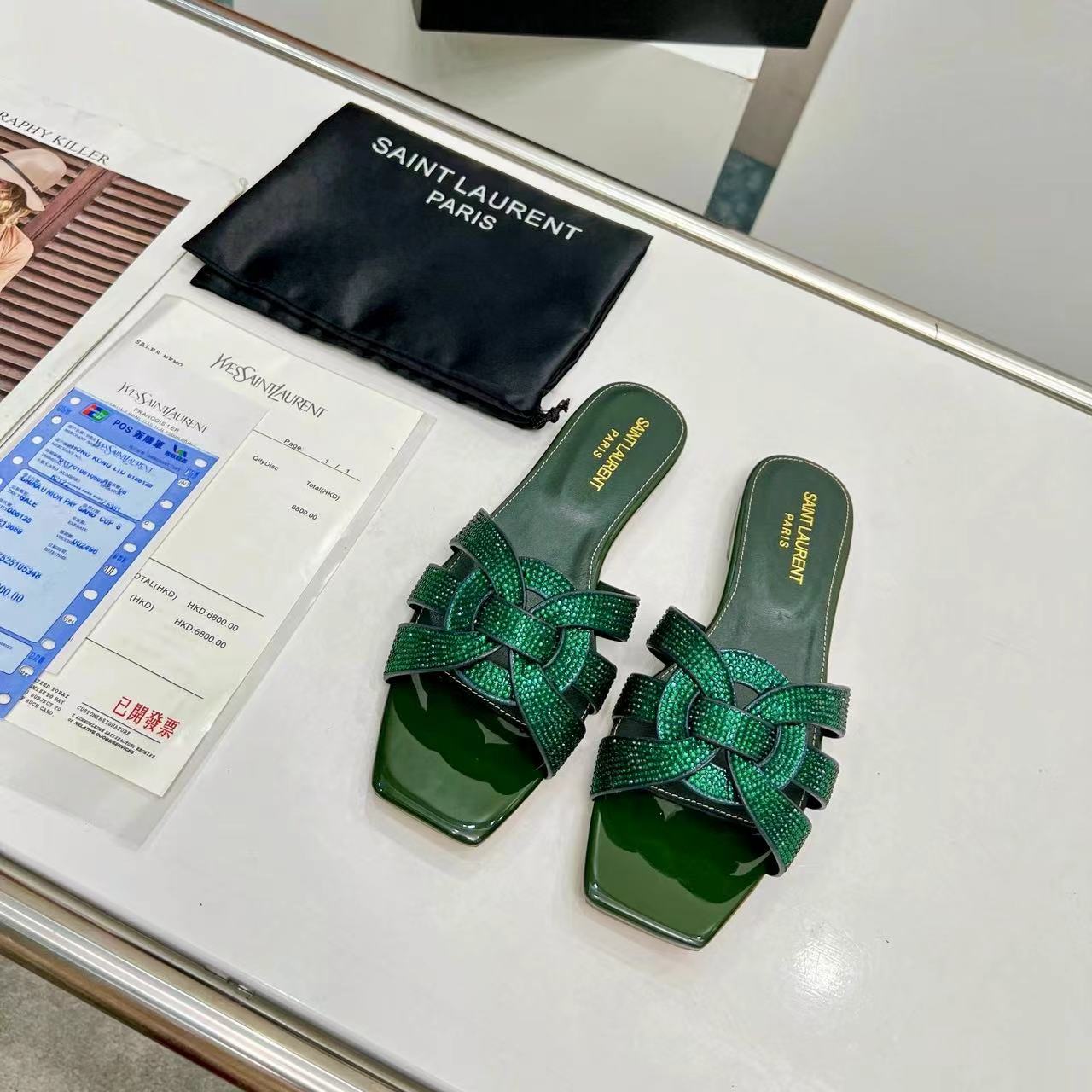 YSL Saint Laurent Nu Pieds Band Drill (Replica)