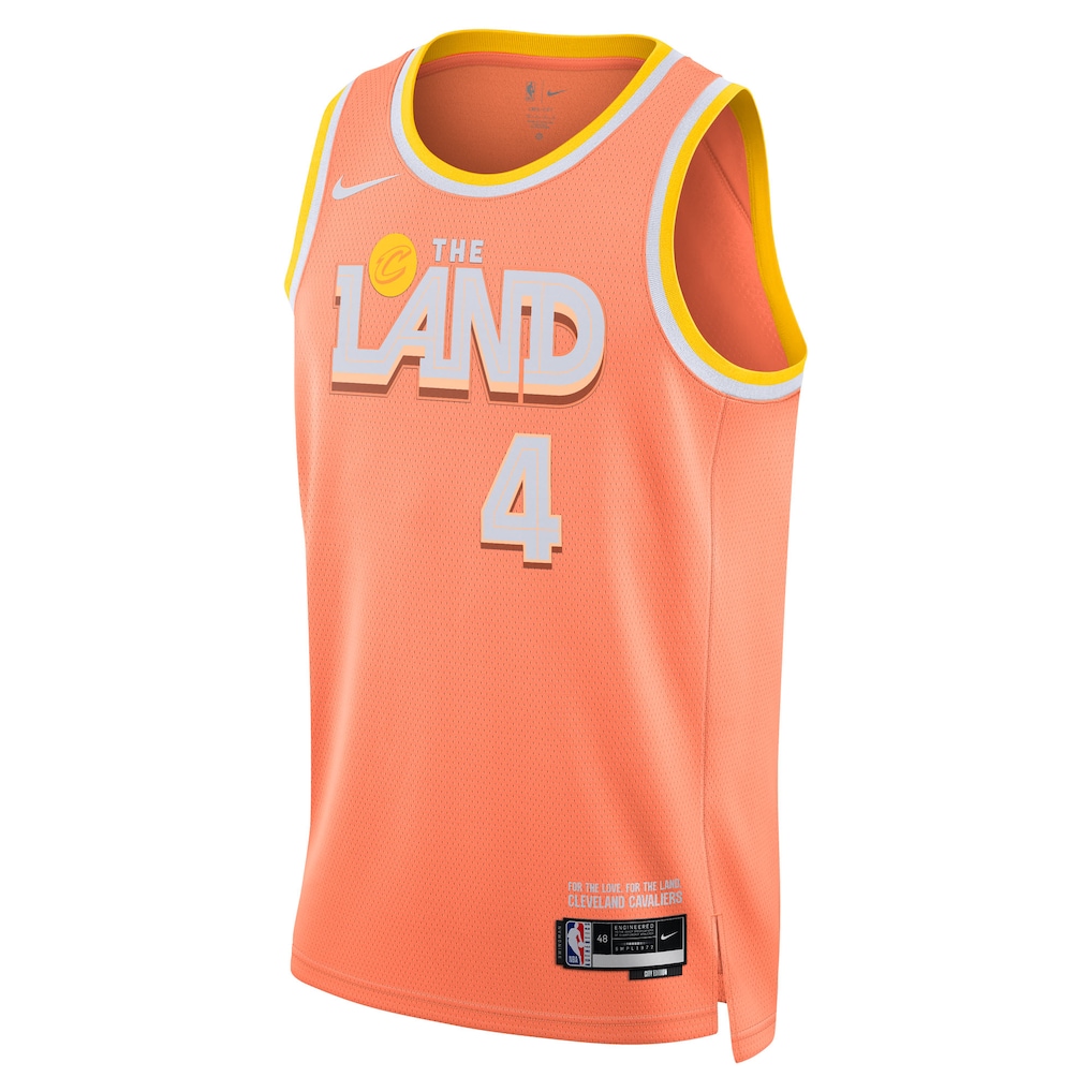 Cleveland Cavaliers Evan Mobley 2025/26 City Edition Swingman Jersey - Orange