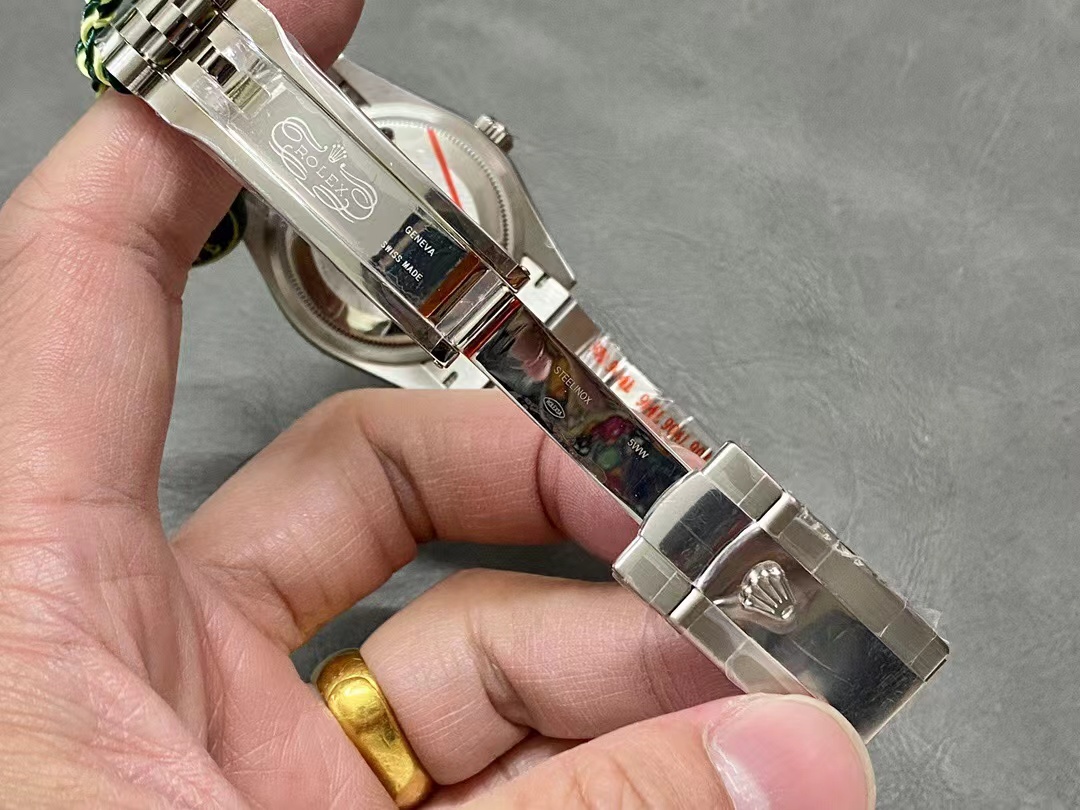 TOP ROLEX Purple Dial Watch 36mm - Sliver