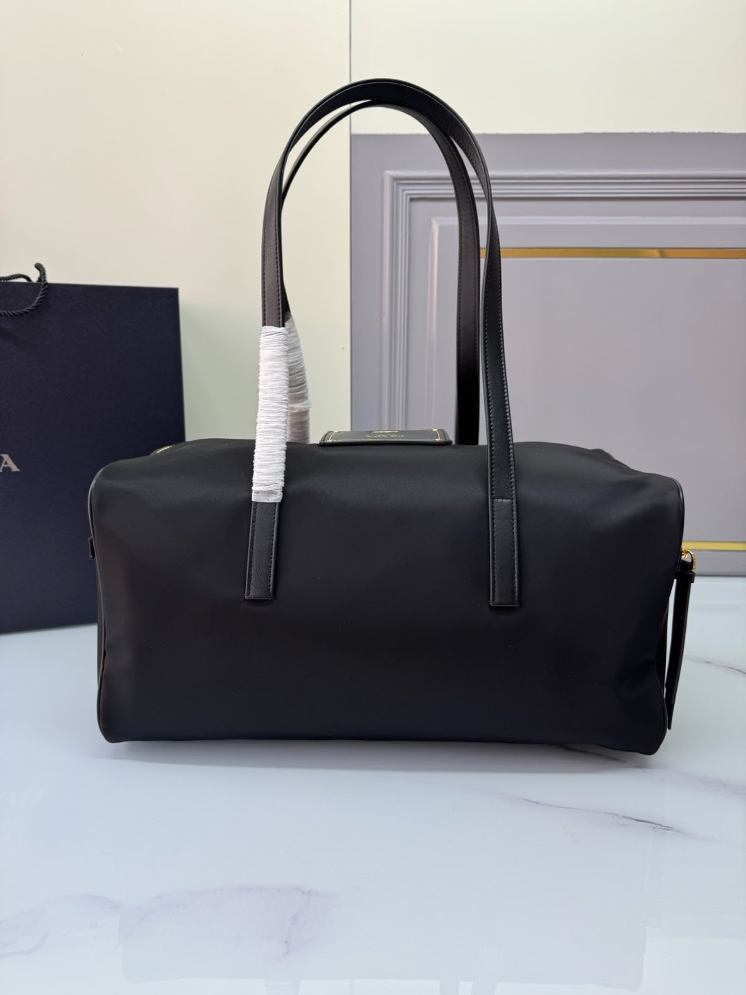 TOP PRADA Travel Bags Nylon 40×20×20cm - Black