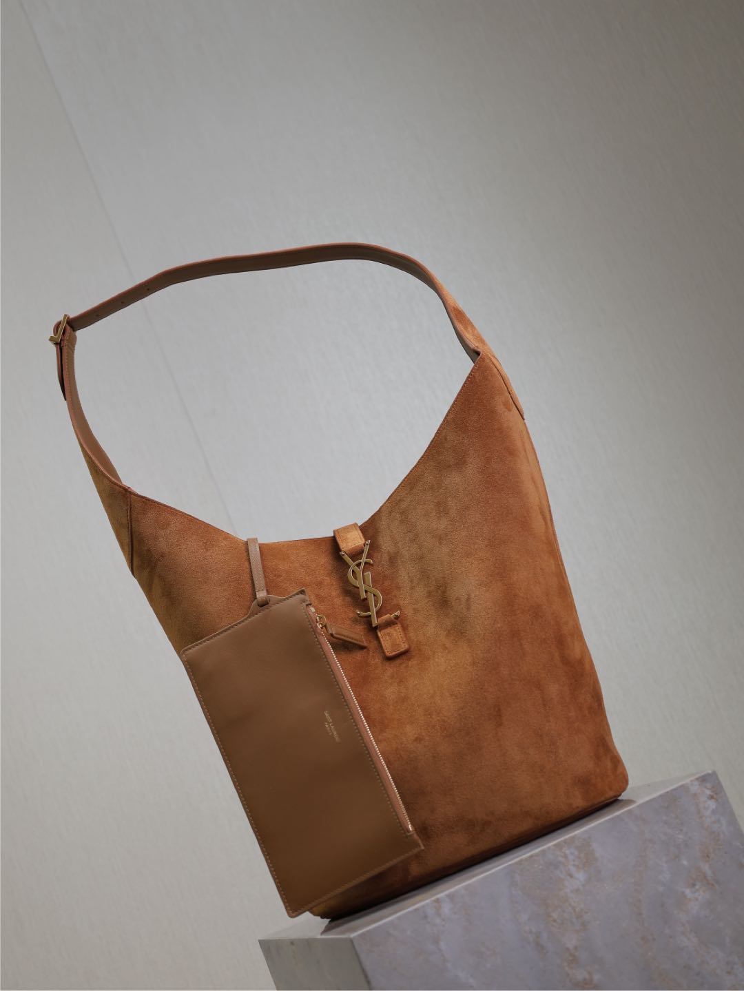 TOP Yves Saint Laurent YSL Le 5A7 Bag 26×31.5×13.5cm - Brown