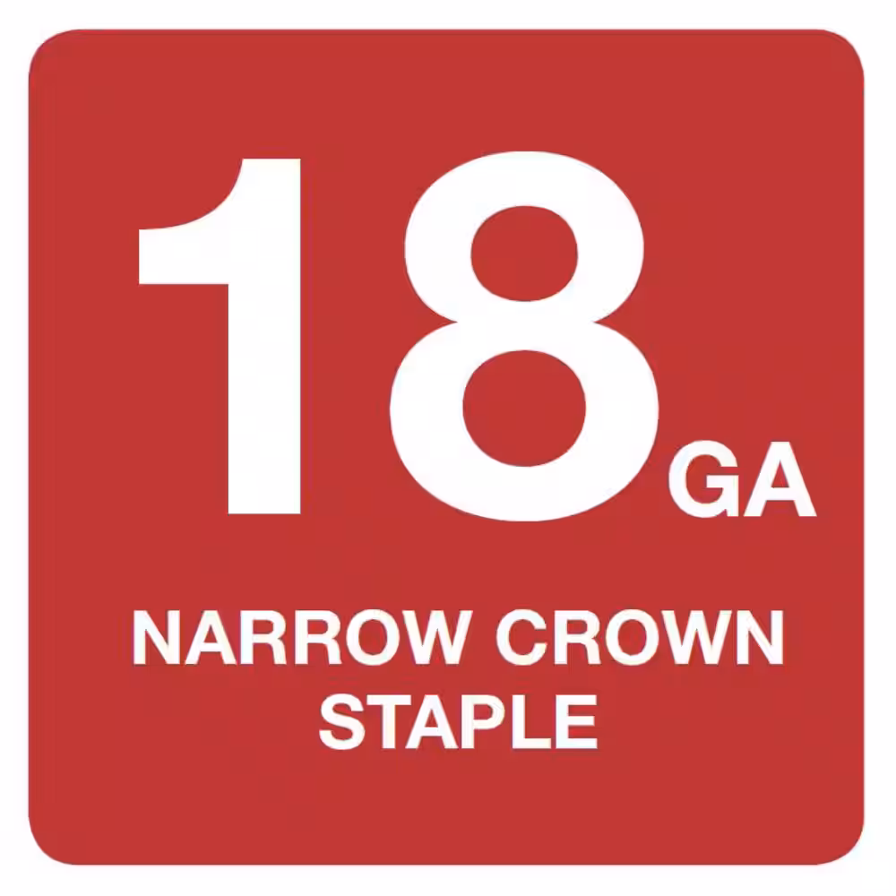 1/4 in. x 5/8 in. x 18-Gauge Crown Finishing Staples (2500 Pieces)