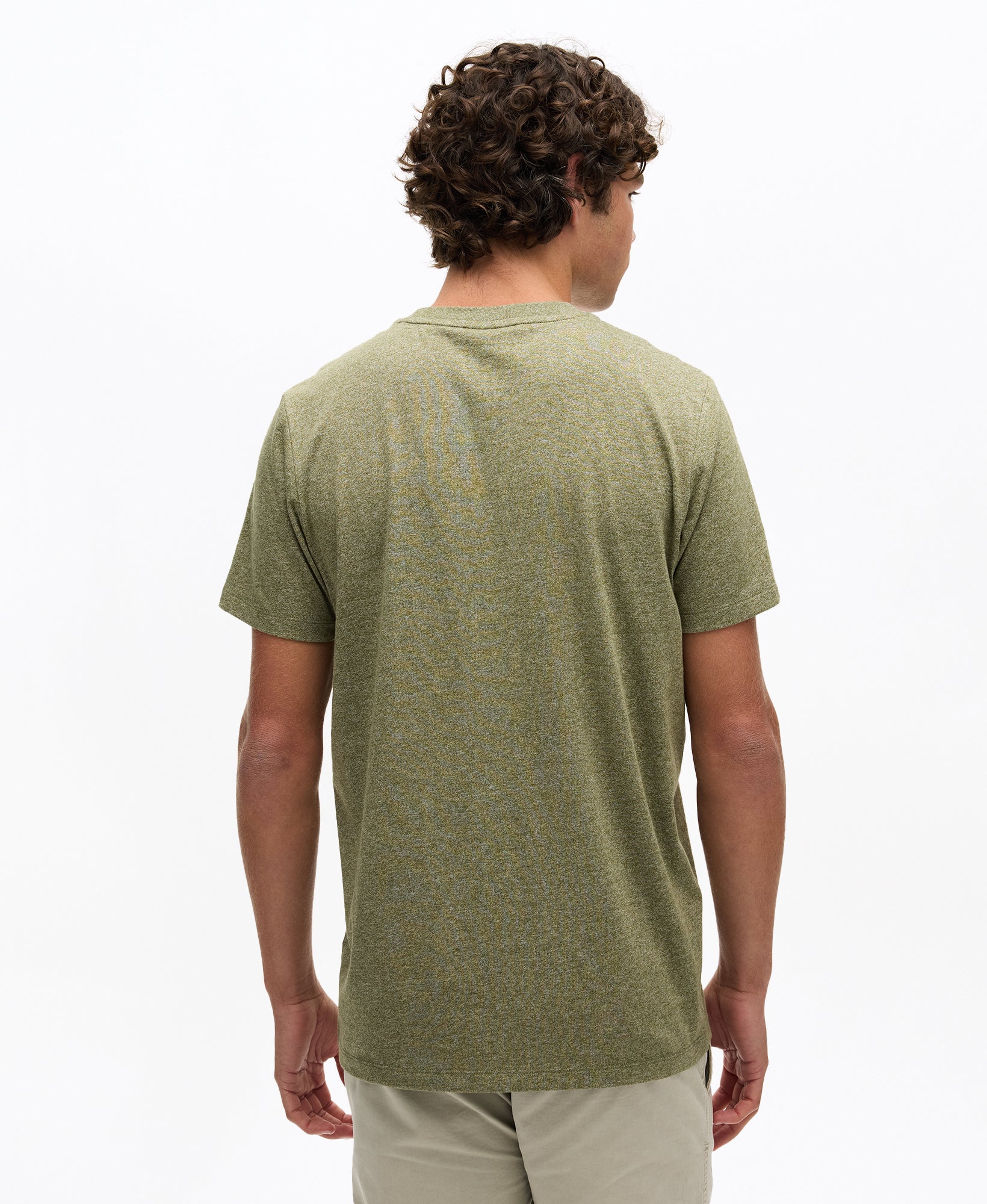 Vintage Logo Embossed Tee | Hushed Olive Grit