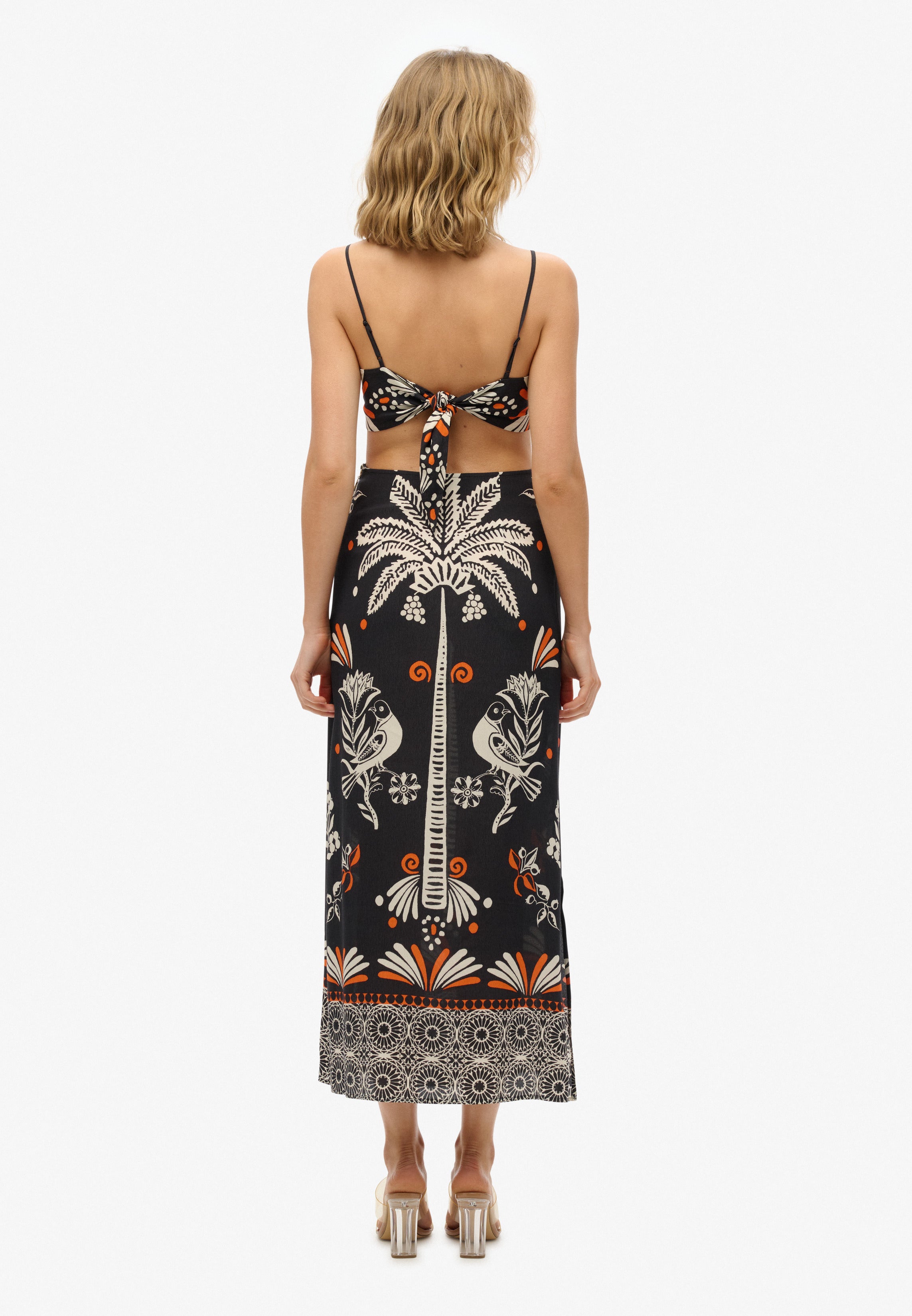 Statement Cut-Out Maxi Dress | Jungle Fever Black
