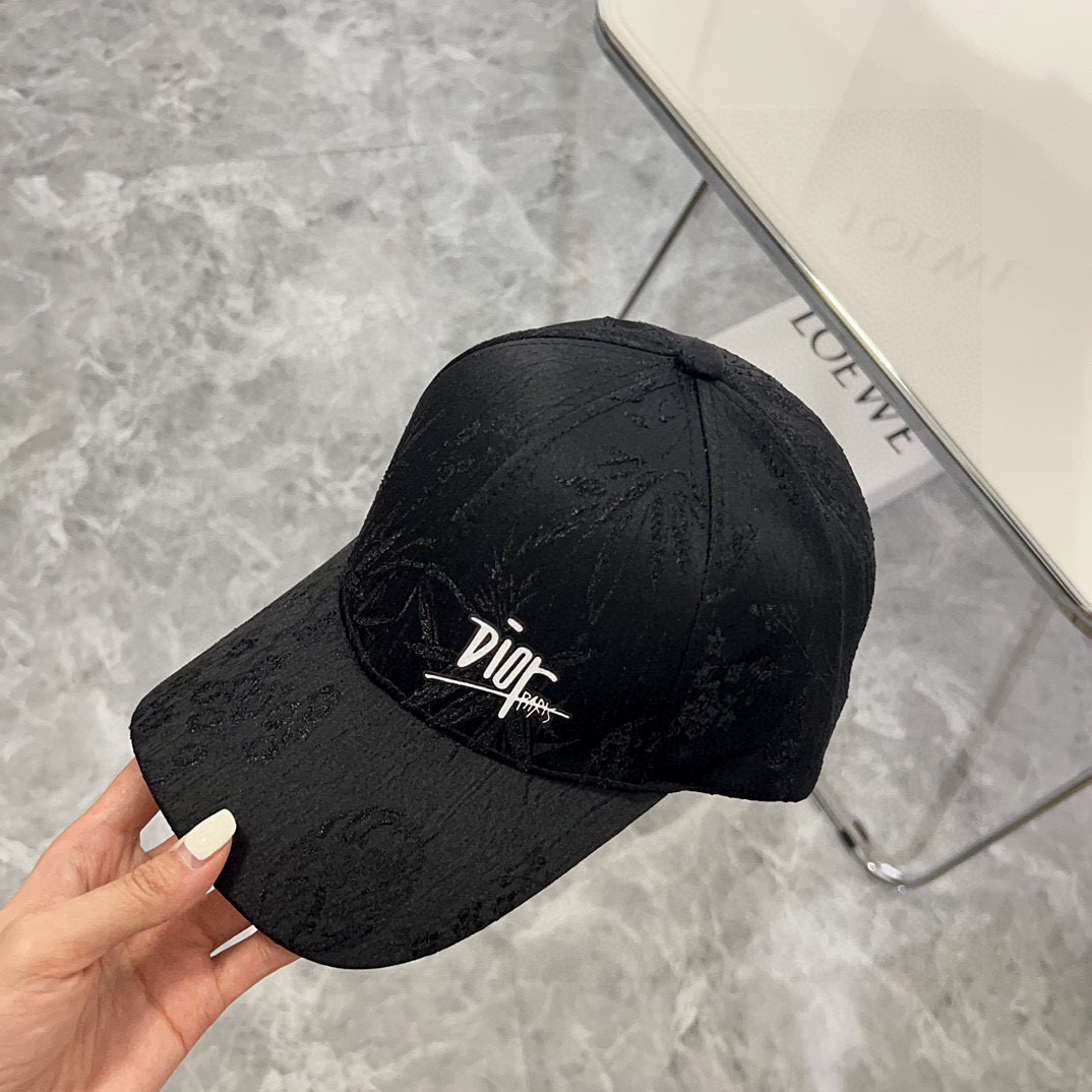 TOP Christian Dior Baseball Hat - Black