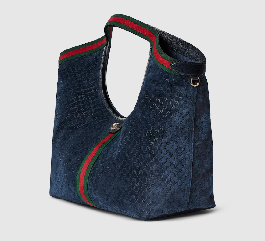 TOP GUCCI Giglio Tote Bags 60 x 47 x 16 cm - Blue