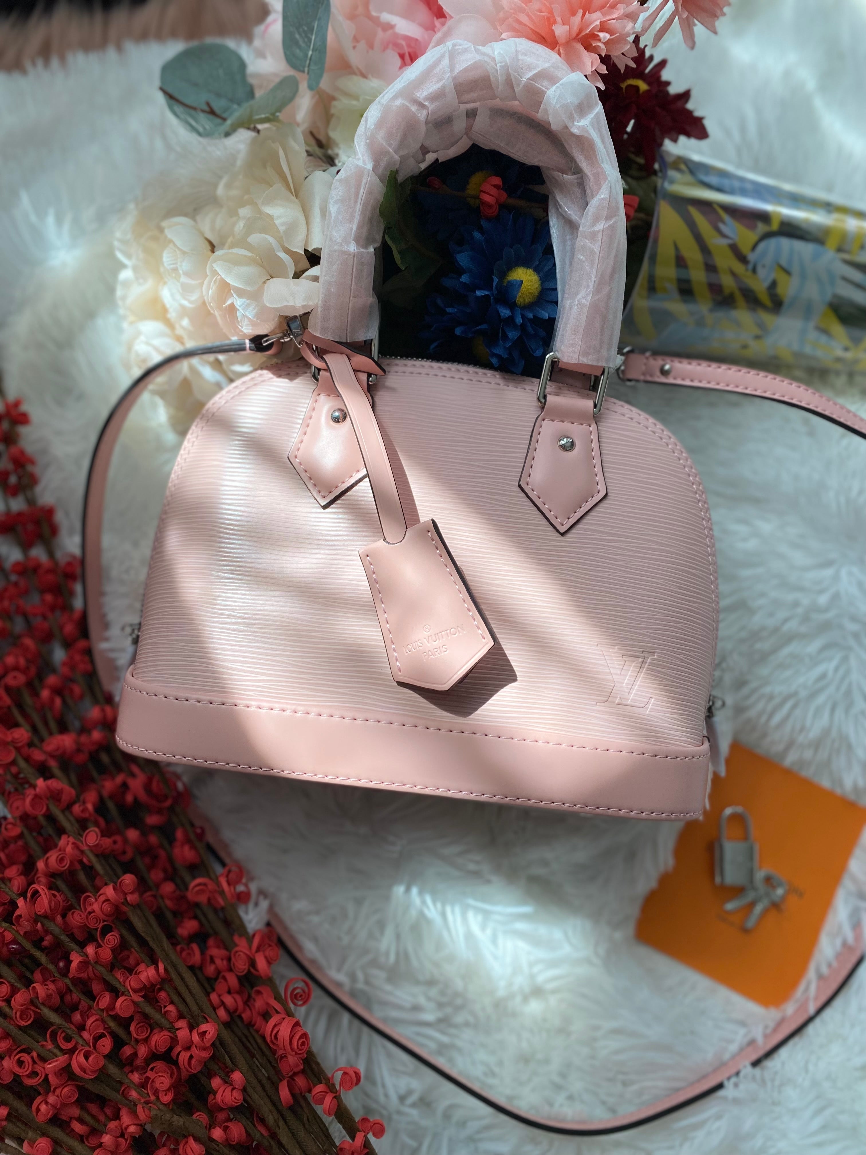 TOP Louis Vuitton LV  Alma BB Epi Leather  23.5X17.5X11.5cm - Pink