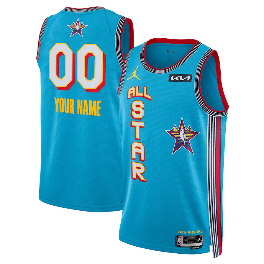NBA 2025 All-Star Game Men's Custom Jersey - Blue