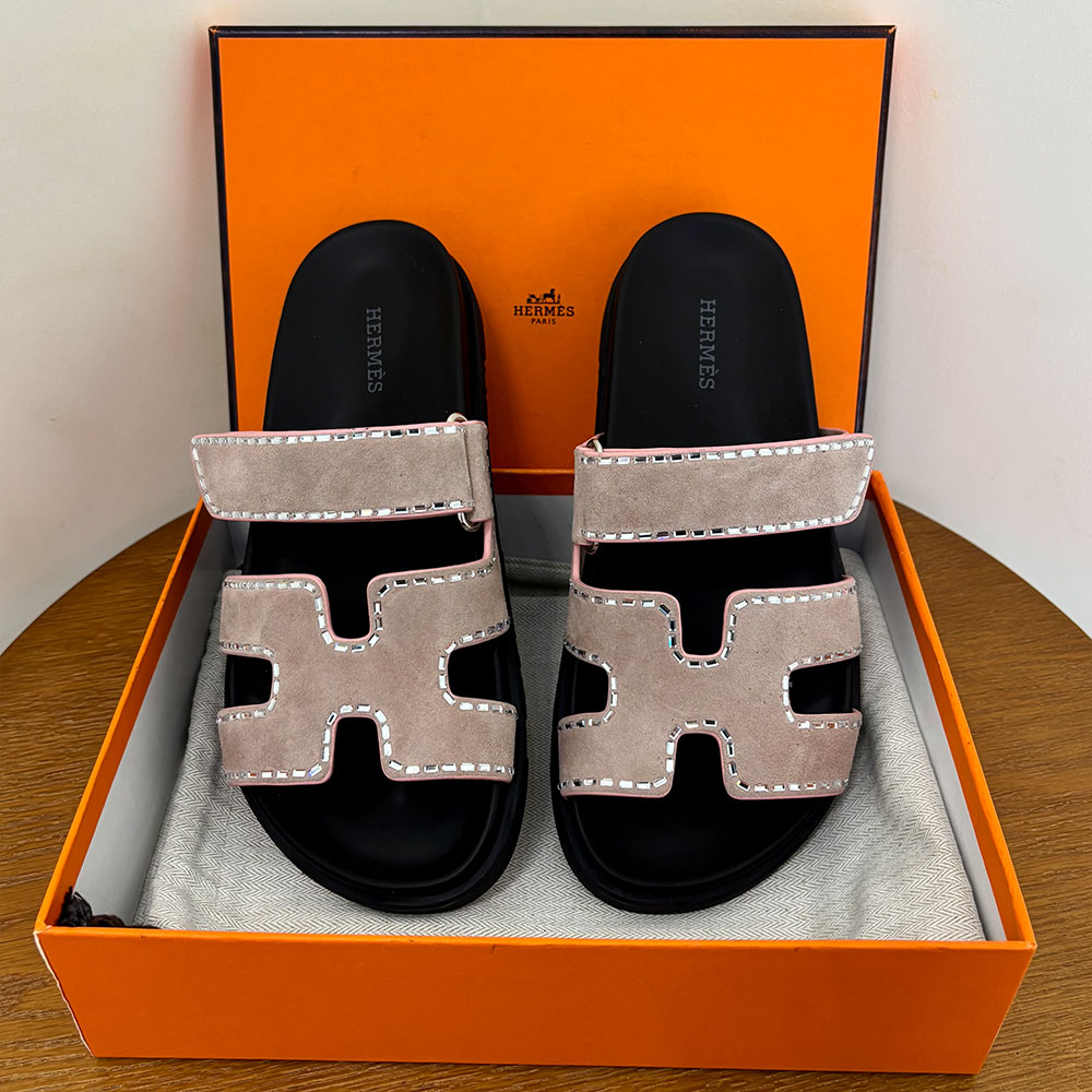 Hermès Chypre leather sandals （Replica）