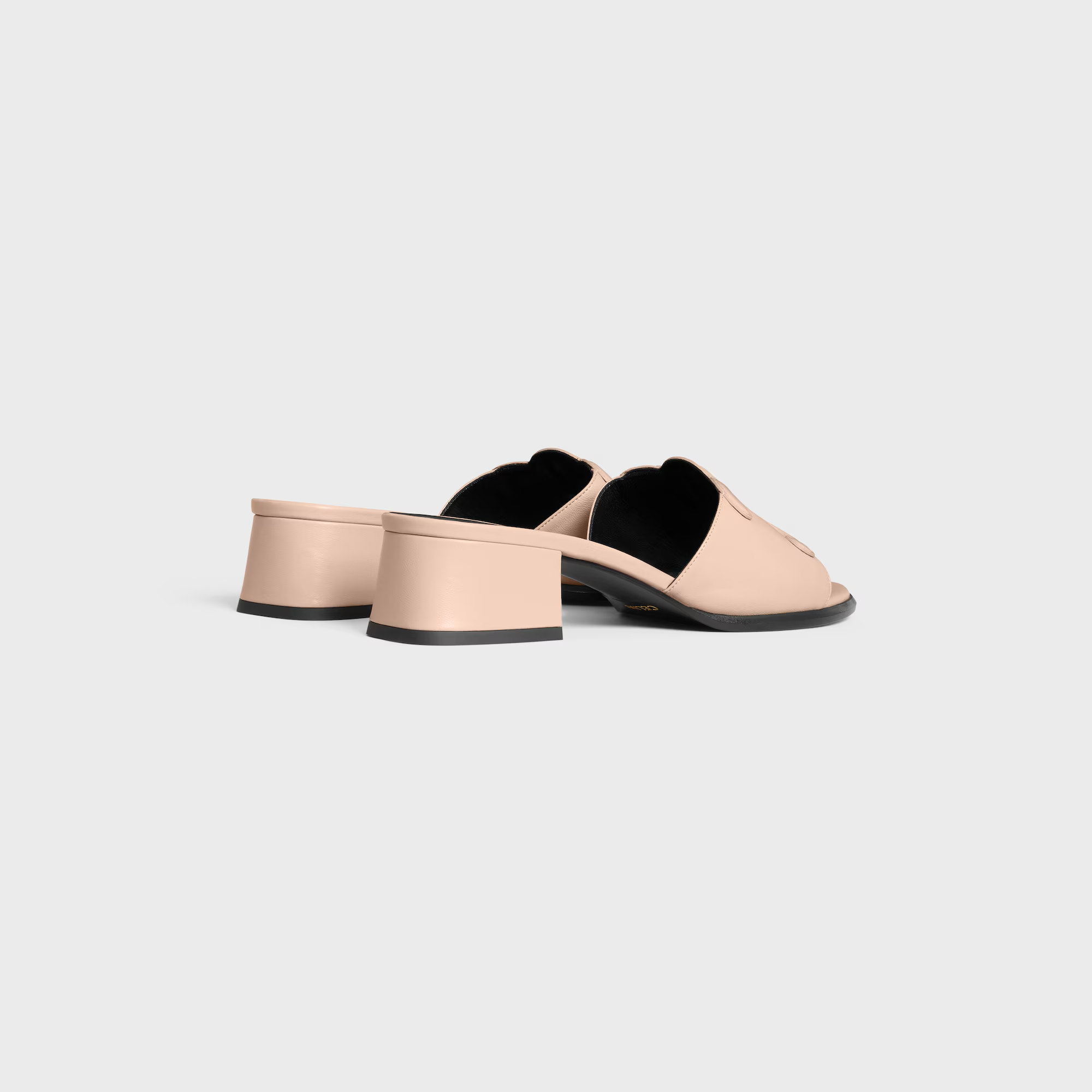 CELINE CLEMENCE MULE IN LAMBSKIN AND PATENT CALFSKIN(Replica)