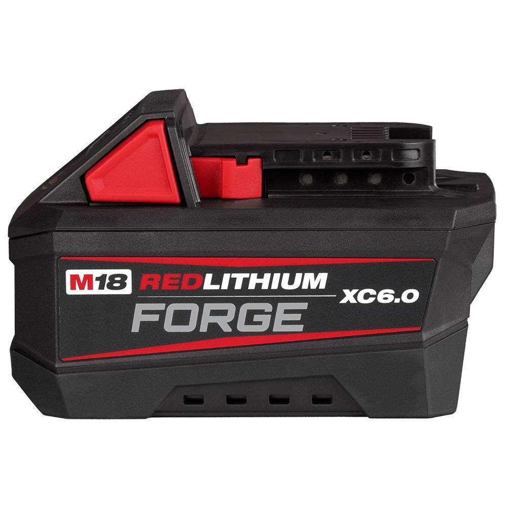 M18 18V Lithium-Ion Dual Bay Super Battery Charger with FORGE 6.0Ah Battery Pack (2-Pack)