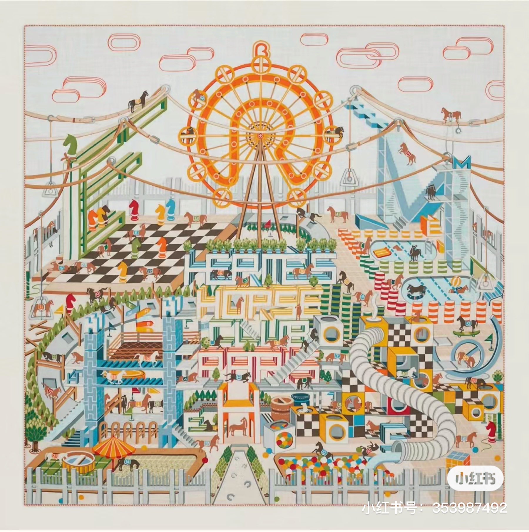 TOP HERMES Silk Square Scarf 90x90cm - 2 Color