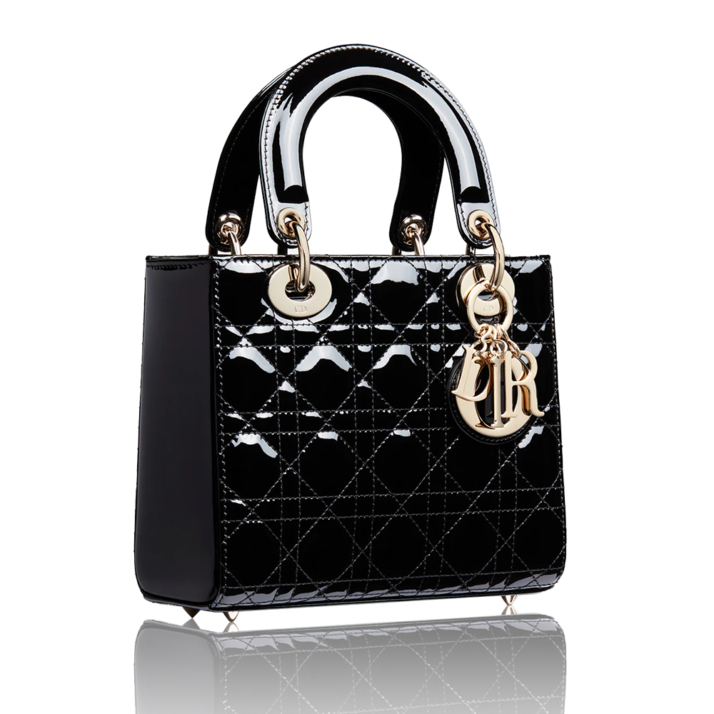 Dior Small Lady Bag - Lacquered Calfskin（10A Mirror Version）